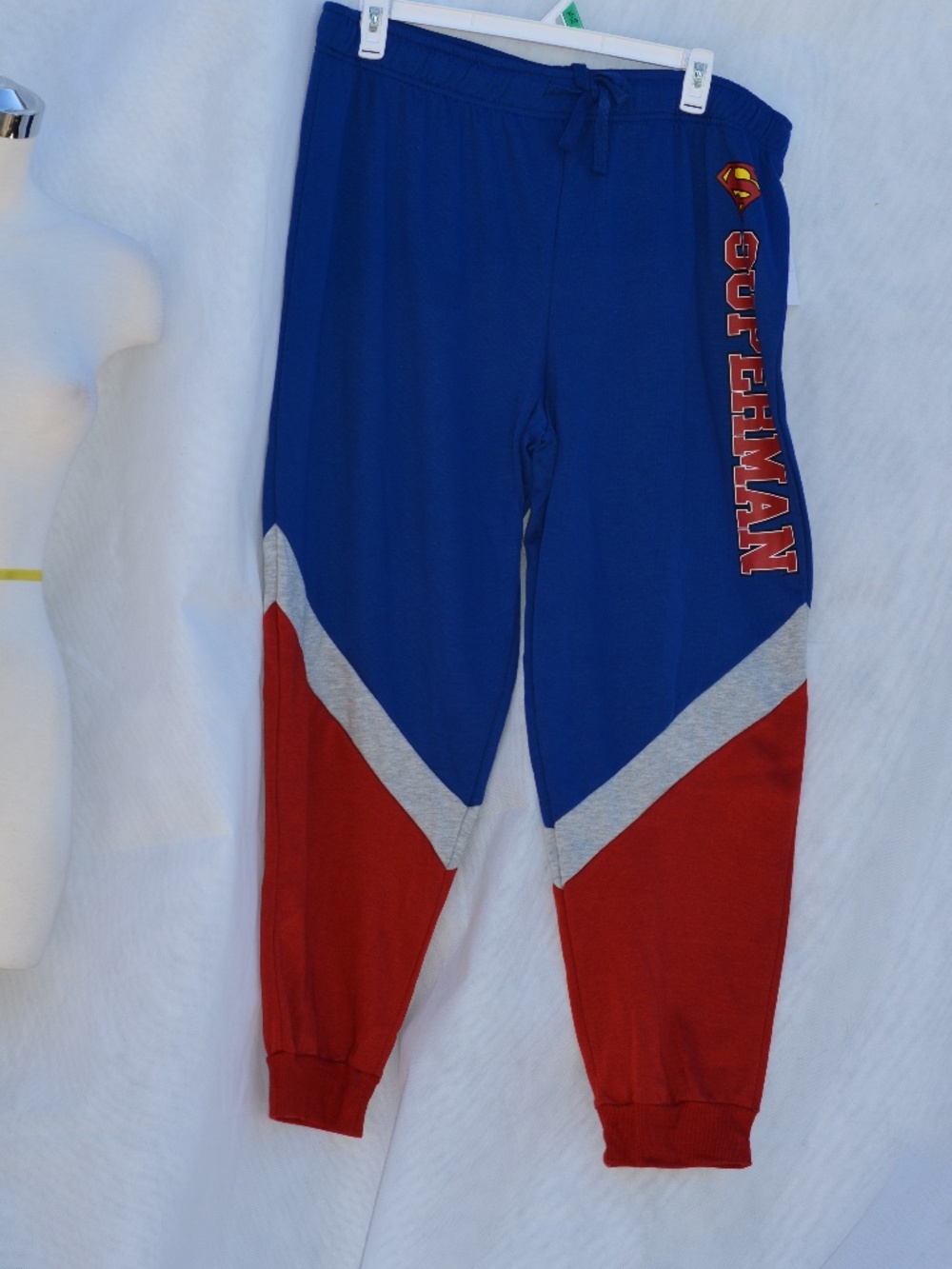 Superman Track Pants  Mens SZ XL NWT